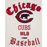 Men's Pro Standard Cream Chicago Cubs Cooperstown Collection Old English T-Shirt