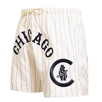 Short tissé classique rétro à fines rayures Pro Standard Chicago Cubs pour hommes