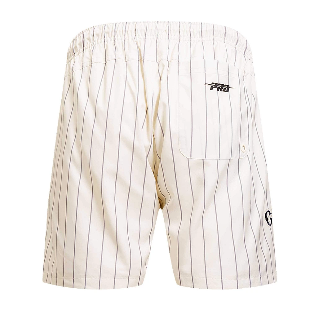 Short tissé classique rétro à fines rayures Pro Standard Chicago Cubs pour hommes