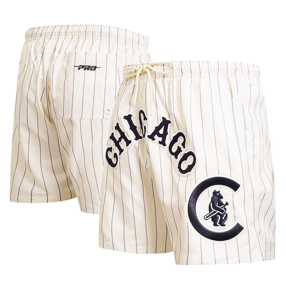 Short tissé classique rétro à fines rayures Pro Standard Chicago Cubs pour hommes