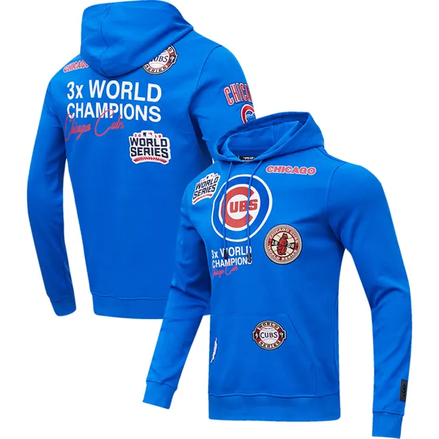 Men's Stitches Royal/Red Chicago Cubs Team Pullover Hoodie