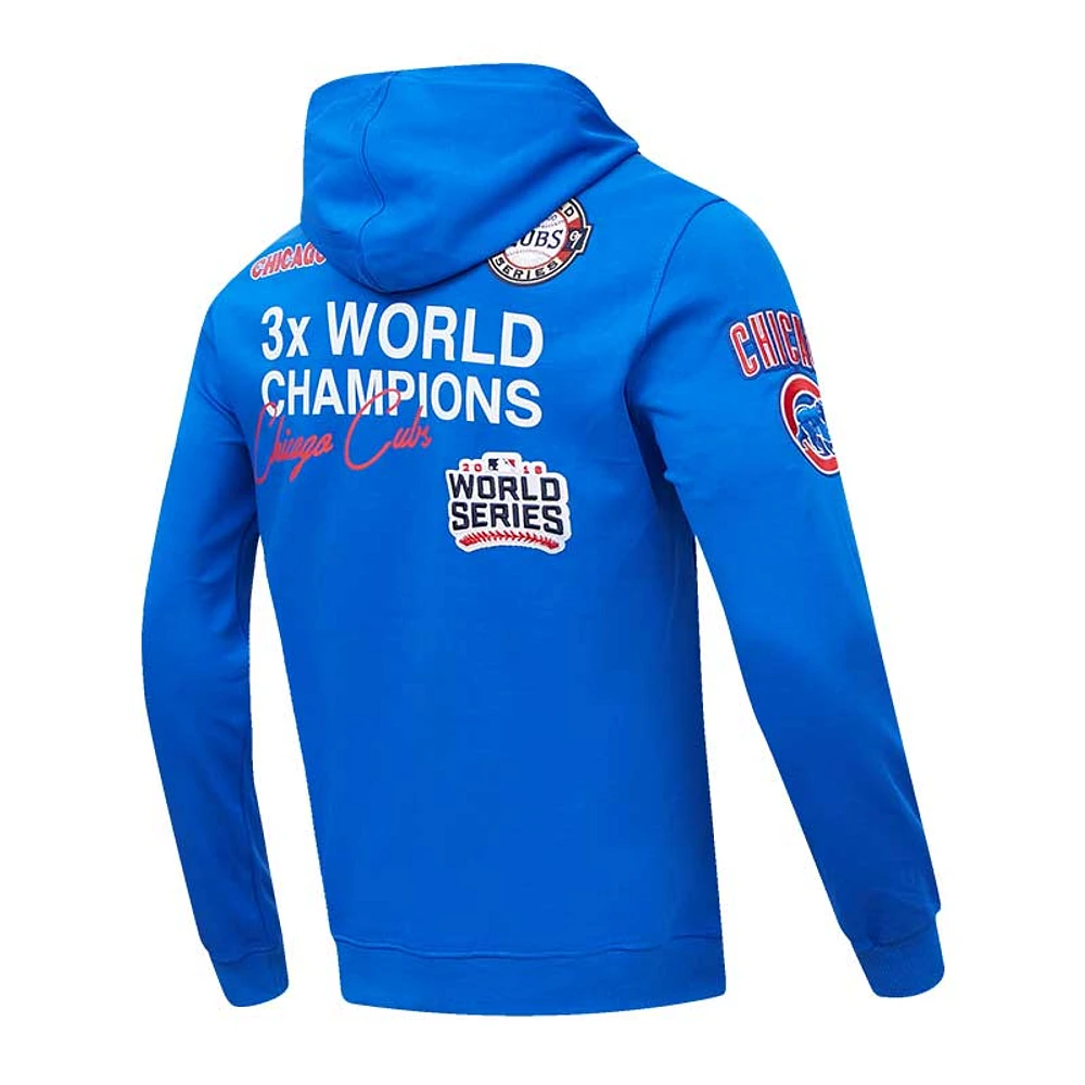 Sweat à capuche Pro Standard Royal Chicago Cubs Championship pour homme