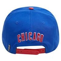 Lids Chicago Cubs Pro Standard Double City Red Undervisor Snapback Hat -  Royal