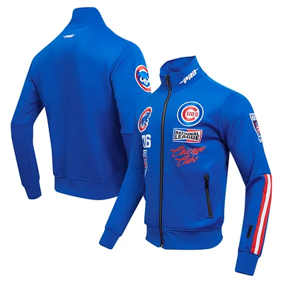 Veste de survêtement entièrement zippée Pro Standard Royal Chicago Cubs Fast Lane pour hommes