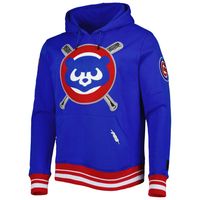 Men's Pro Standard Royal Chicago Cubs Mash Up Logo Pullover Hoodie