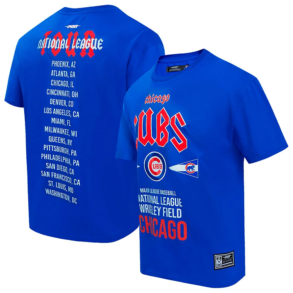 Men's Pro Standard Royal Chicago Cubs Oversized City Tour T-Shirt