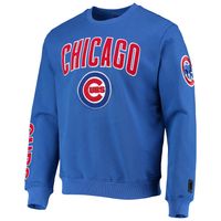 Men's Pro Standard Royal Chicago Cubs Stacked Logo Pullover Sweatshirt