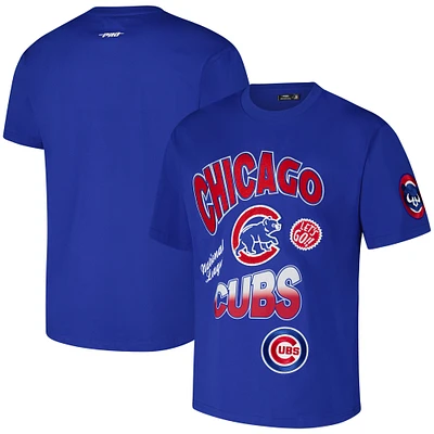 Men's Pro Standard Royal Chicago Cubs Turn It Up Dropped Shoulder T-Shirt