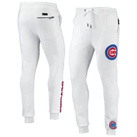 Pantalon de jogging blanc Pro Standard des Chicago Cubs avec logo l'équipe pour homme