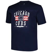 T-shirt pour hommes Profile Navy Chicago Cubs Big & Tall Americana