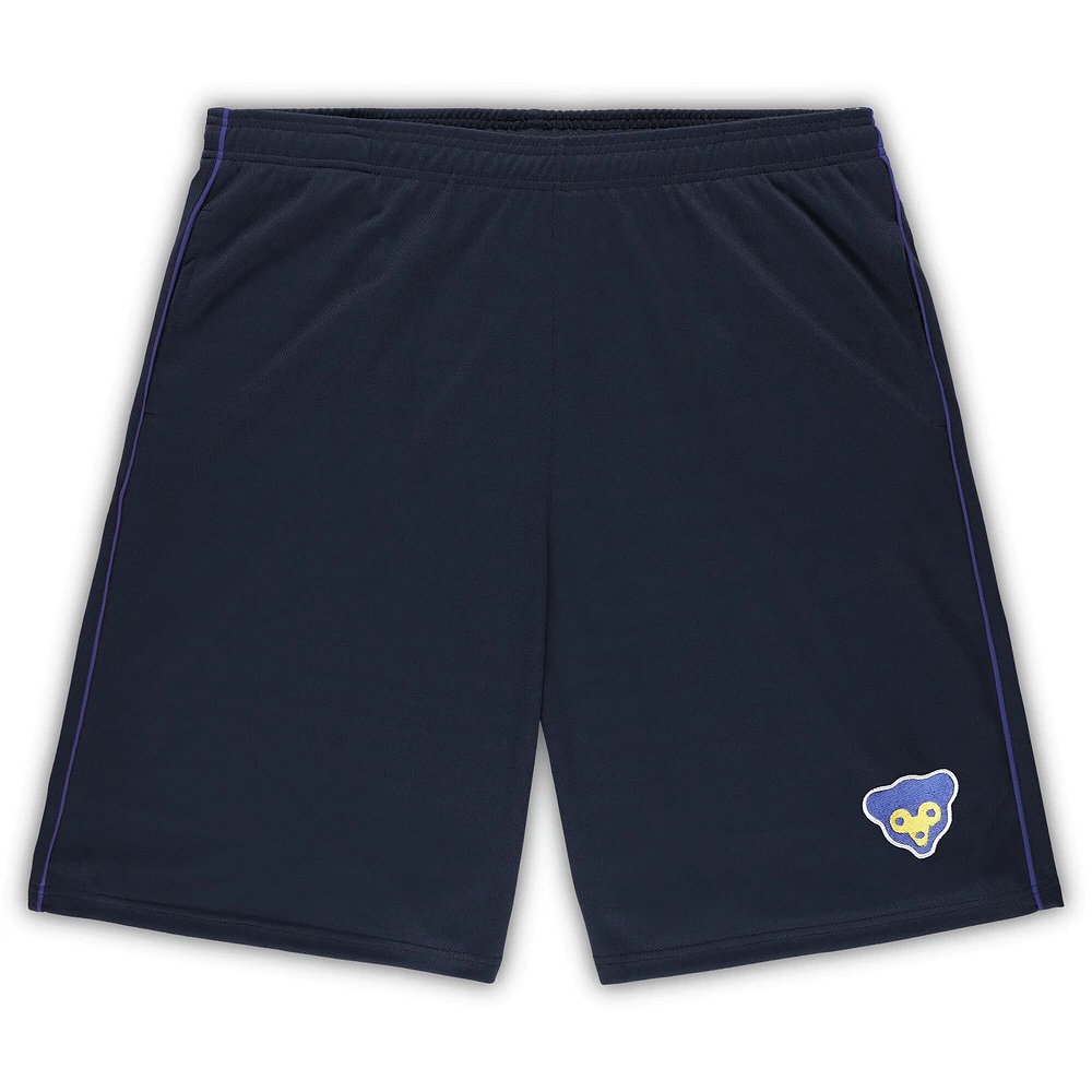 Short en maille pour hommes Profile Navy Chicago Cubs Big & Tall Cooperstown Collection