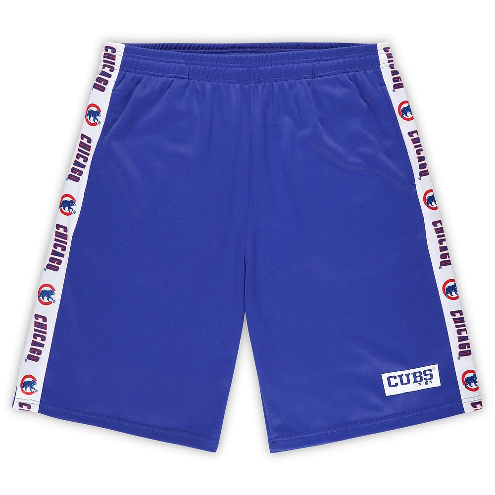 Men's Profile Royal Chicago Cubs Big & Tall Fleece Shorts