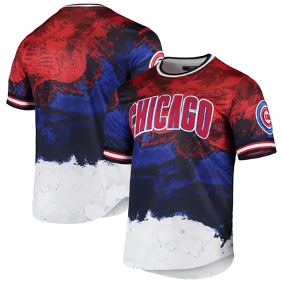 Pro Standard Men's Red/Royal Los Angeles Dodgers Red White and Blue Dip Dye T-Shirt Size: Small