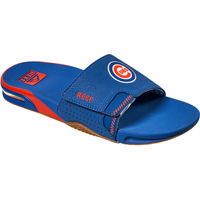 Men's REEF Chicago Cubs Fanning Slide Sandals