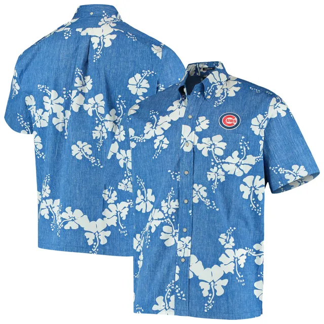 Cleveland Indians Reyn Spooner 50th State Button-Down Shirt - Heathered Navy