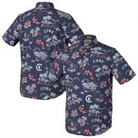 Men's Reyn Spooner Navy Chicago Cubs Kekai Button-Down Shirt