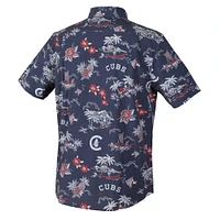 Men's Reyn Spooner Navy Chicago Cubs Kekai Button-Down Shirt