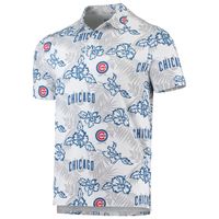 Men's Reyn Spooner White Chicago Cubs Performance Polo