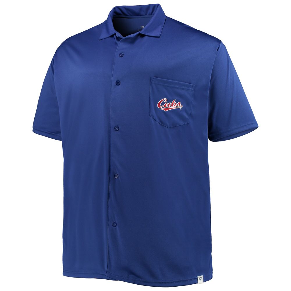 Men's Royal Chicago Cubs Big & Tall Button-Up Shirt