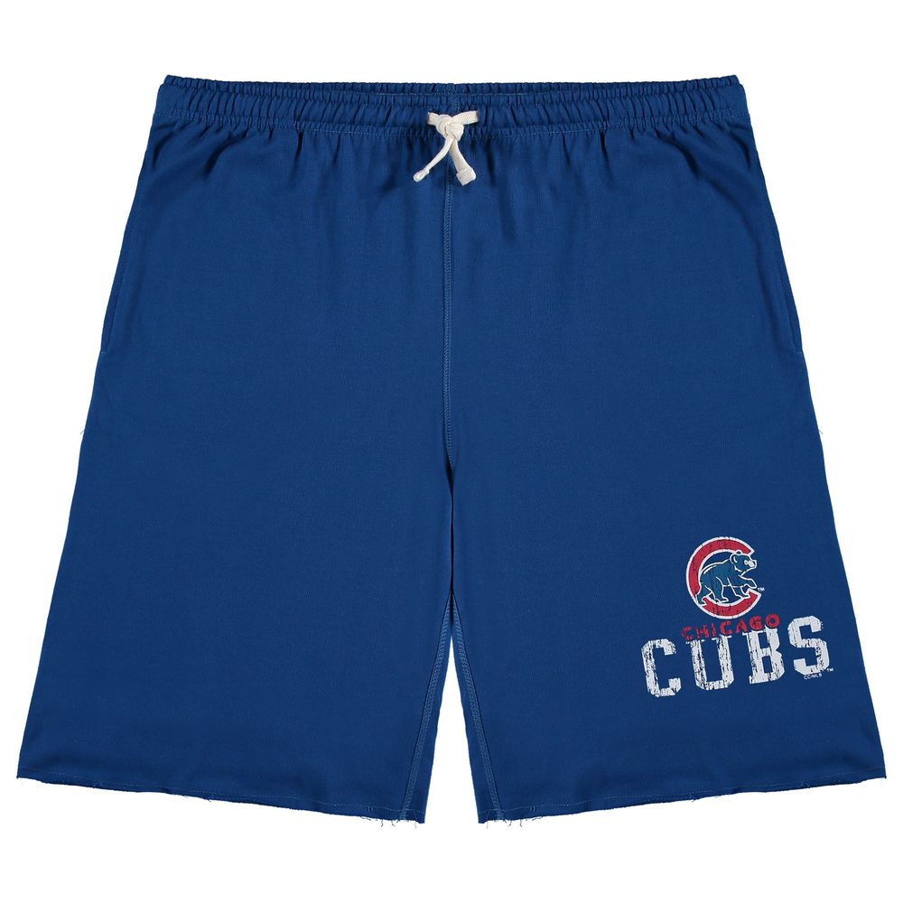 Men's Royal Chicago Cubs Big & Tall French Terry Shorts