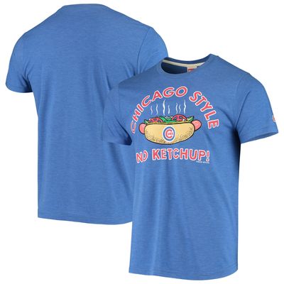 Men's Royal Chicago Cubs Hyperlocal Tri-Blend T-Shirt