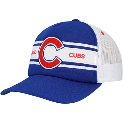 Men's   Royal Chicago Cubs Sideline Trucker Adjustable Hat