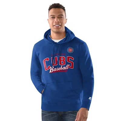 Men's Starter Royal Chicago Cubs Classic Pullover Hoodie