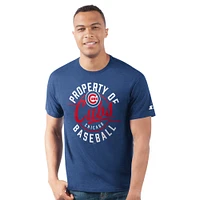 T-shirt pour homme Starter Royal Chicago Cubs Prime Time Property Of