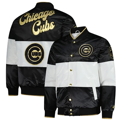 Veste blanche à boutons-pression Starter pour homme des Chicago Cubs