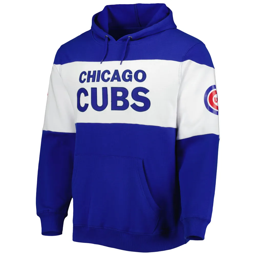 Youth Stitches Royal Chicago Cubs Fleece Pullover Hoodie