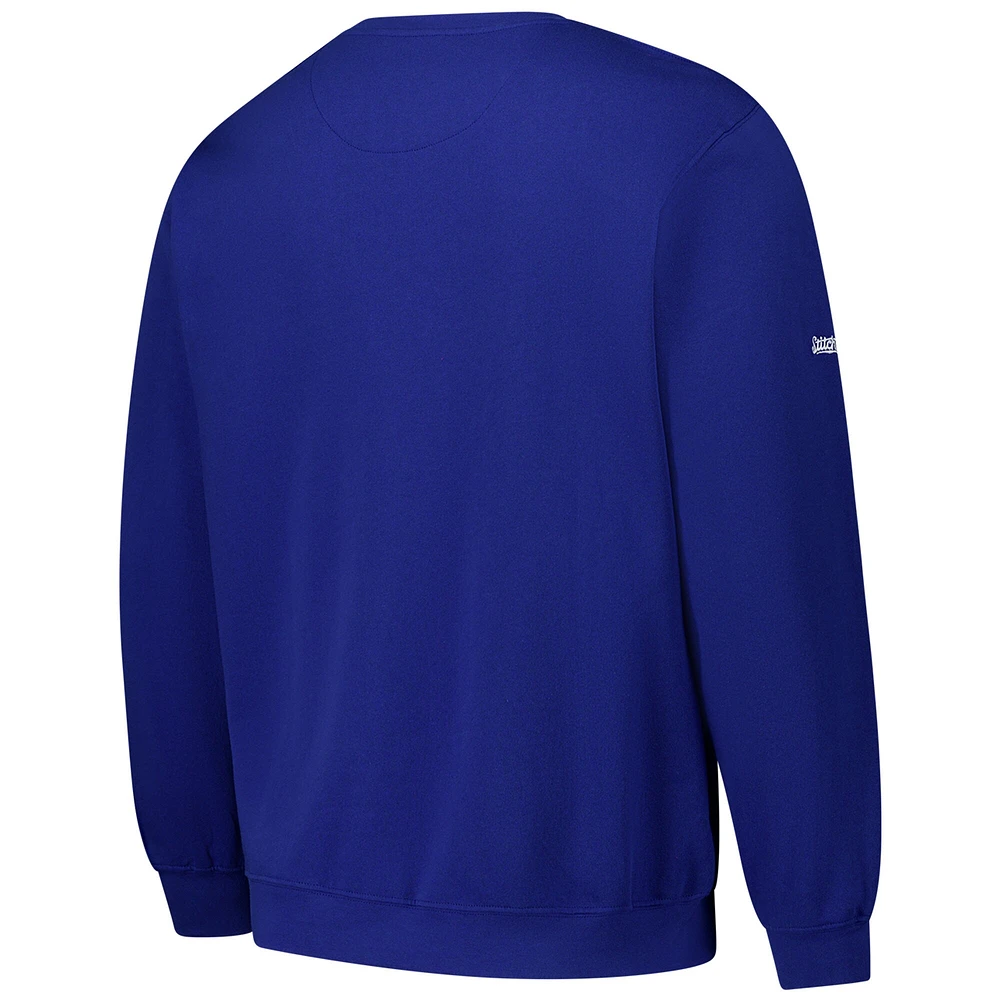 Sweat-shirt ras du cou léger Stitches Royal Chicago Cubs pour homme