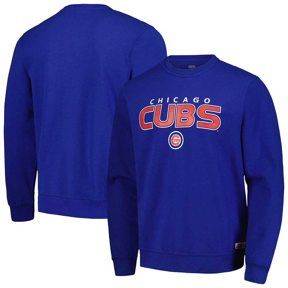 Sweat-shirt Stitches Royal Chicago Cubs pour hommes