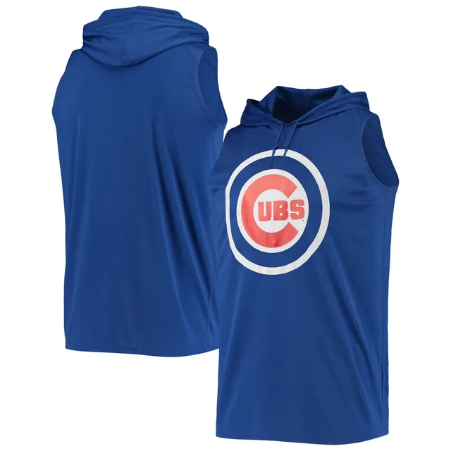 Lids Chicago Cubs Stitches Sleeveless Pullover Hoodie - Royal