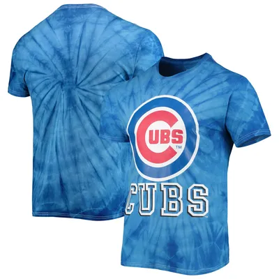 Lids Chicago Cubs Youth Tie-Dye Throwback T-Shirt - Royal/Black