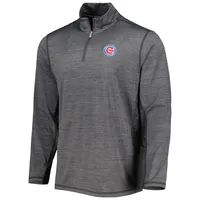 Men's Tommy Bahama Charcoal Chicago Cubs Delray IslandZone Half-Zip Top