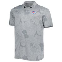 Men's Tommy Bahama Gray Chicago Cubs Big & Tall Miramar Blooms Polo