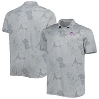 Polo Tommy Bahama Chicago Cubs Big & Tall Miramar Blooms gris pour homme