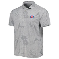 Polo Chicago Cubs Blooms Tommy Bahama gris pour homme