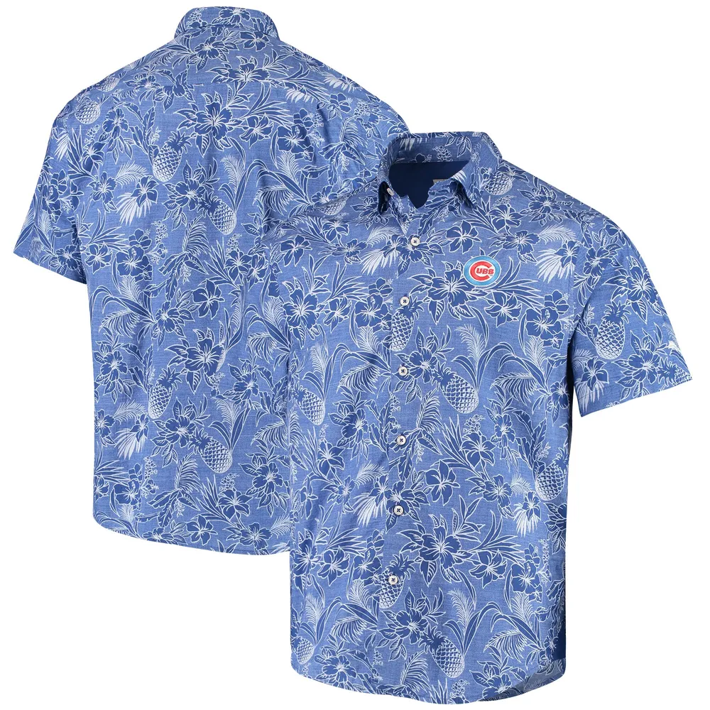 Lids Chicago Cubs Tommy Bahama Sport Tiki Luau Button-Up Shirt - Light Blue