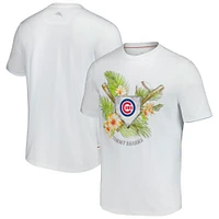 T-shirt de la ligue des îles Chicago Cubs Tommy Bahama blanc pour homme