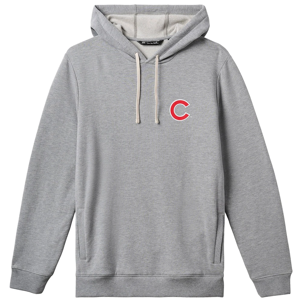 Men's TravisMathew Gray Chicago Cubs Cloud Pullover Hoodie