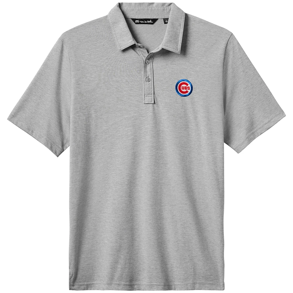 Men's TravisMathew Gray Chicago Cubs The Zinna Polo