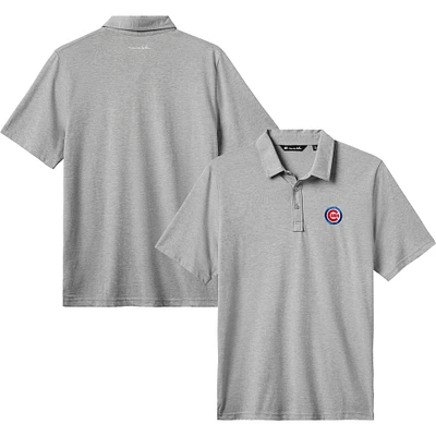 Men's TravisMathew Gray Chicago Cubs The Zinna Polo