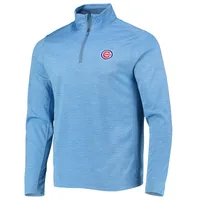 Sweat-shirt Vineyard Vines Chicago Cubs Sankaty Quarter-Zip bleu clair pour homme