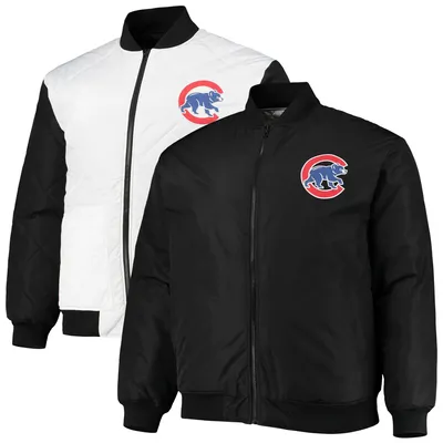 Men's Starter Royal Chicago Cubs Midfield Satin Full-Snap Varsity Jacket Size: Medium