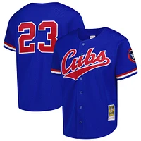 Mitchell & Ness Ryne Sandberg Chicago Cubs Cooperstown Authentic Collection Throwback Replica Jersey - Royal Blue