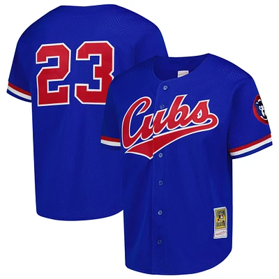 Mitchell & Ness Ryne Sandberg Chicago Cubs Cooperstown Authentic Collection Throwback Replica Jersey - Royal Blue