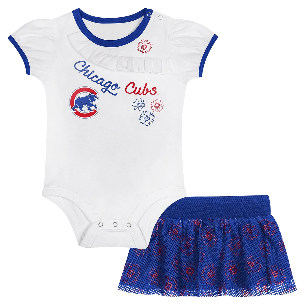 Newborn & Infant Chicago Cubs Sweet Bodysuit Skirt Set