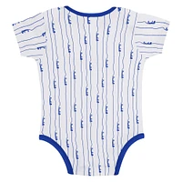 Newborn & Infant Gray/White Chicago Cubs Two-Pack Play Ball Bodysuit Set