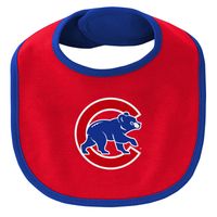 Newborn & Infant Royal Chicago Cubs Little Champ Three-Pack Bodysuit Bib Booties Set